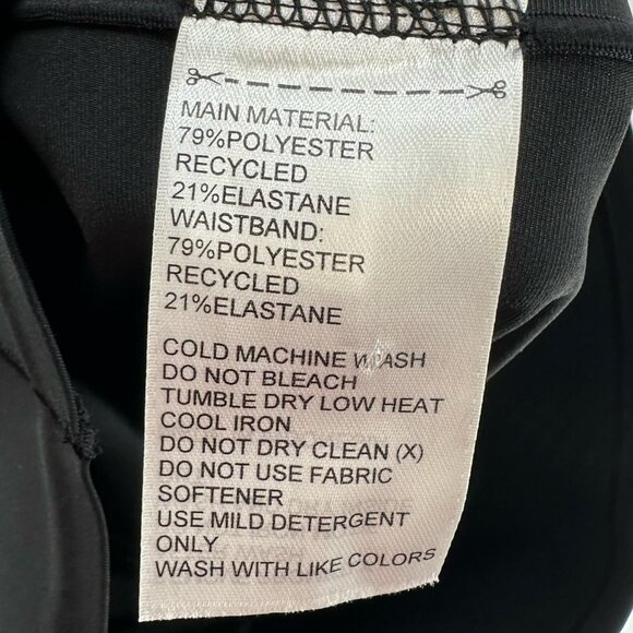 Adidas Climalite Legging Womens Size XS Low Rise Wide Waistband Pull On Black - Picture 11 of 11